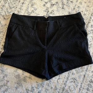 Plus size black shorts